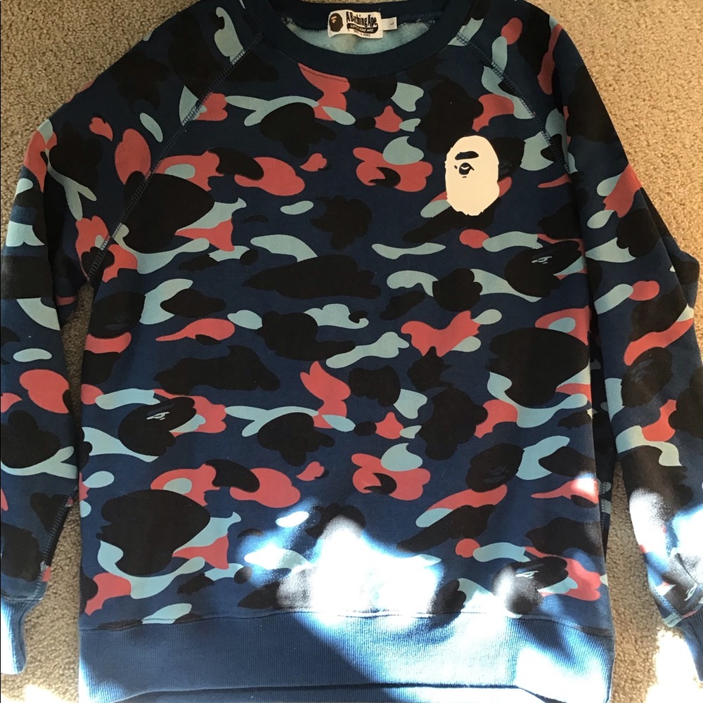 Bape camp crew neck men’s Large